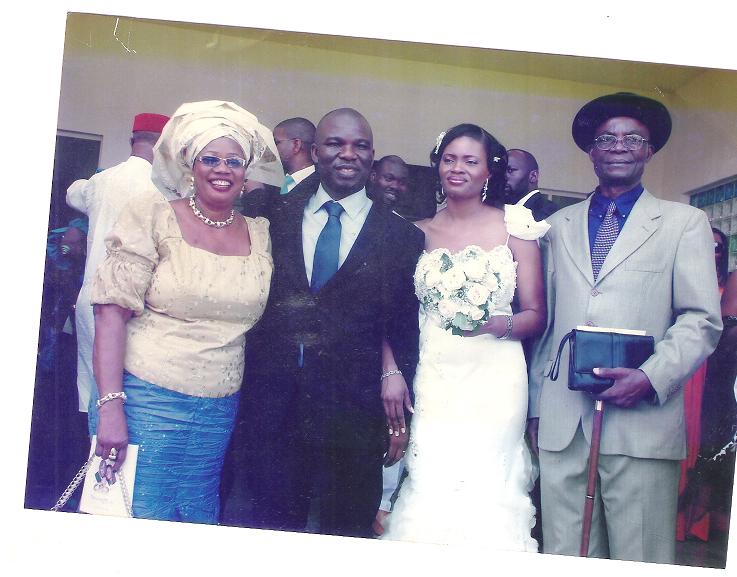 Aunty Rose and Uncle Tony at Emenem and Uche’s wedding
