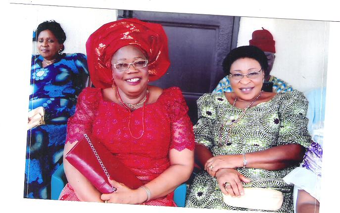 Odiche with Lolo Ngozi Umeugokwe. Spot Aunty Evelyn Okpalaugoh behind.