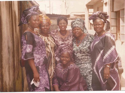 Mummy with other Achina Women at the Adire Show organised by Achina women in Lagos