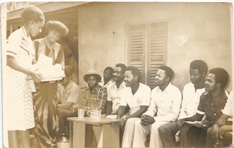 Rose at her Igba Nkwu Ceremony. Spot late Uncle Alfred, Frank and Obi
