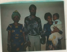 Rose with Tony, baby Chinelo and Late Mama Nnukwu Ezenduka