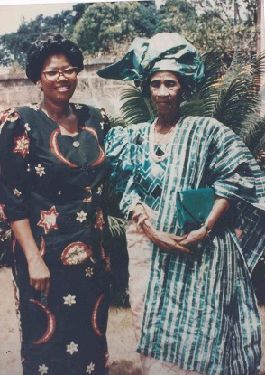 Rose with her Late Mother Nne Monica Nwosu