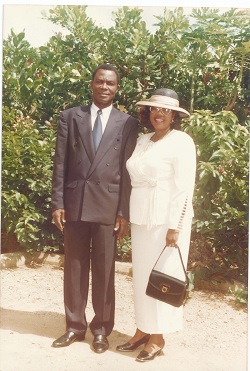Rose and Tony at their Abuja home in 2002