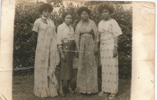 From Left Rose, Ngozi, Tessy, & Rose Muoka in 1977 at Adazi