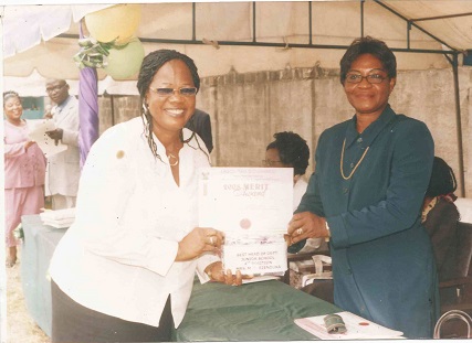 Education District III Merit Award in Lagos, 2008
